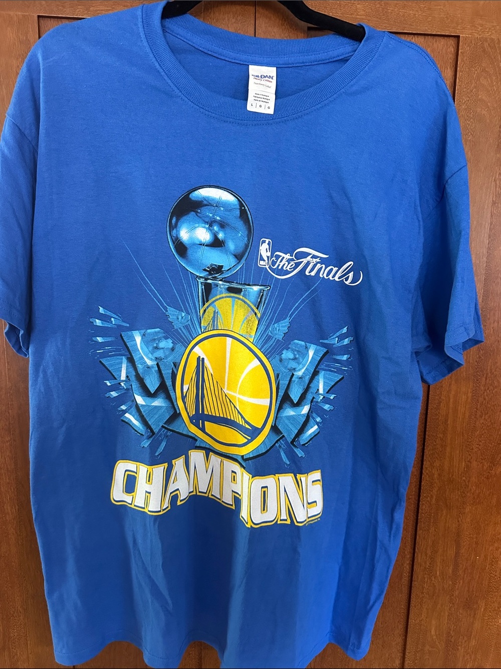 Golden State Warriors Blue 'Champions' adult Shirt